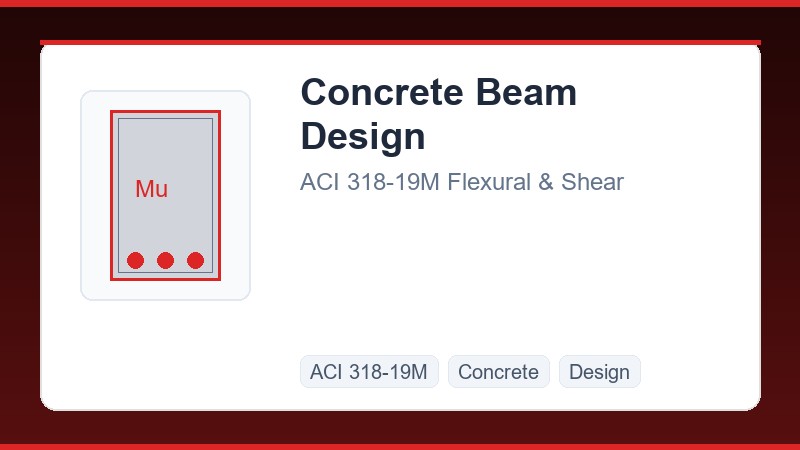 Concrete Beam Design ACI 318-19M