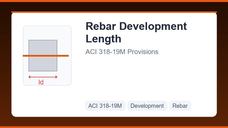 Rebar Development Length ACI 318-19M